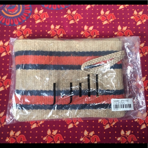 NWT J. Jill woven jute wristlet purse - Picture 2 of 7